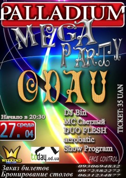 Mega party ODAU