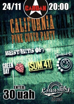 California punk cover party