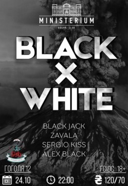 Black x white