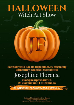 Halloween witch art show - выставка живописи одесской художницы Josephine Florens